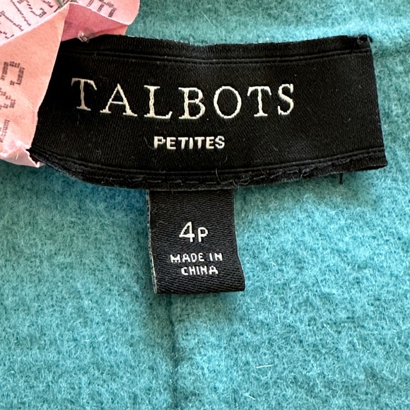 Talbots Turquoise Wool Blazer Coat - Picture 5 of 6